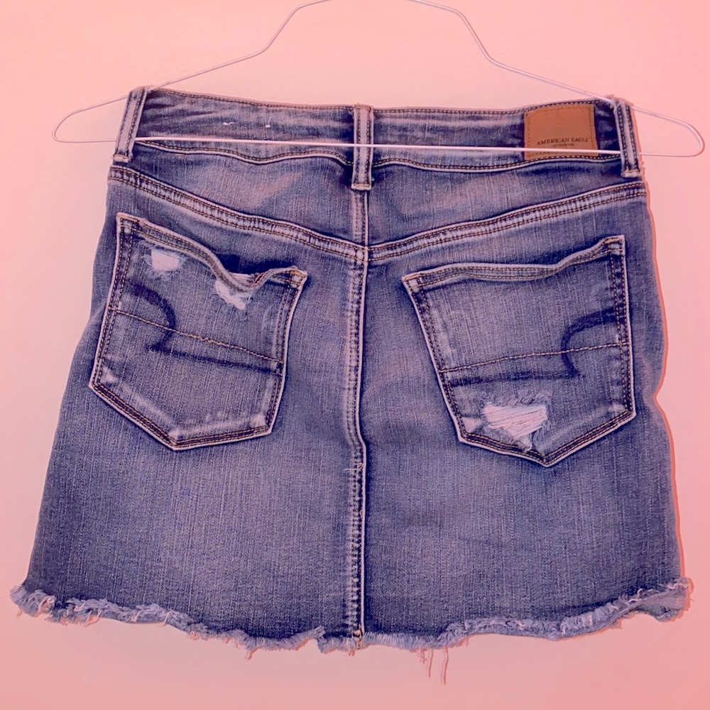american eagle jean skirt